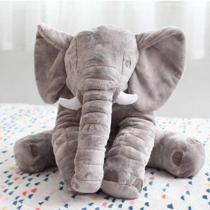 Bestent Plyšový mäkký slon 45 cm, sivý