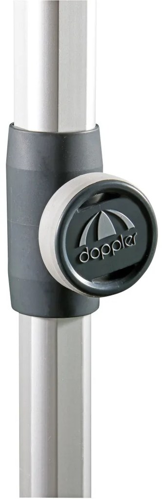 Doppler EXPERT 280 cm - slnečník s automatickým naklápaním kľukou hnedý (kód farby: 846), 100 % polyester