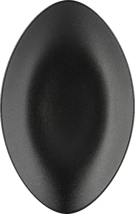 REVOL Tanier/podnos oválny 35 x 22,3 cm matná čierna Equinoxe