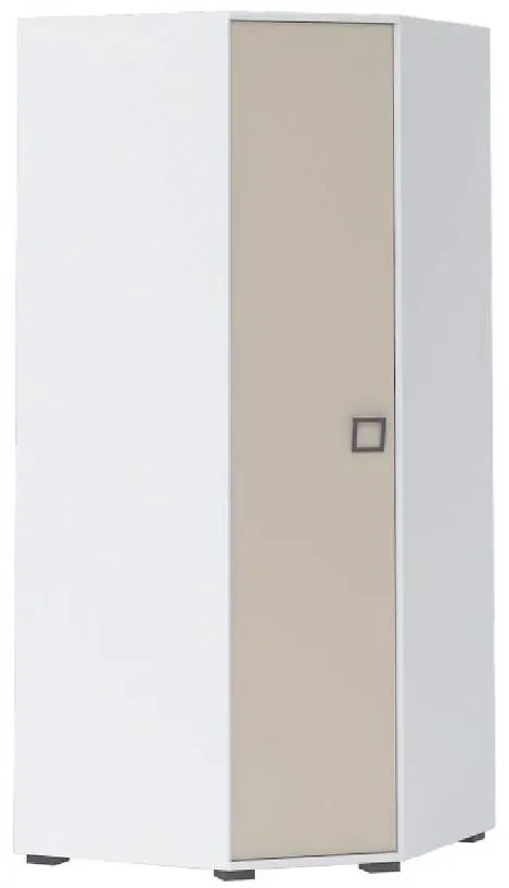 Skriňa 3D3S Kiki GUG-BE/KI-01 white/sand