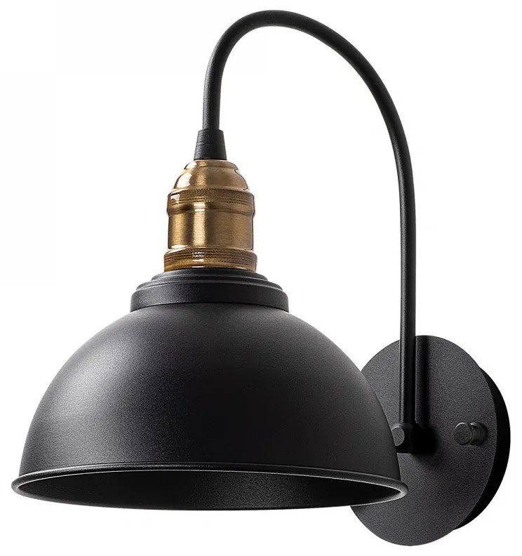 Nástenná lampa Varzan čierna