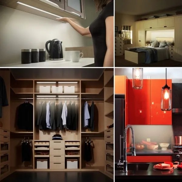 LED Stmievateľné podlinkové svietidlo so senzorom LED/5W/12/230V