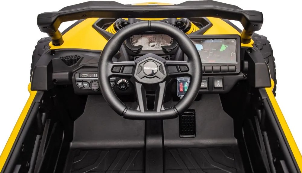 LEAN CARS Dobíjací kočík Can-am DK-CA003 Žltý