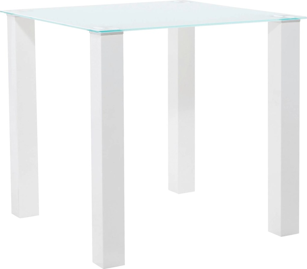 XXXLutz JEDÁLENSKÝ STÔL, biela, 80/80/76 cm P & B - Stoly - 001089019301