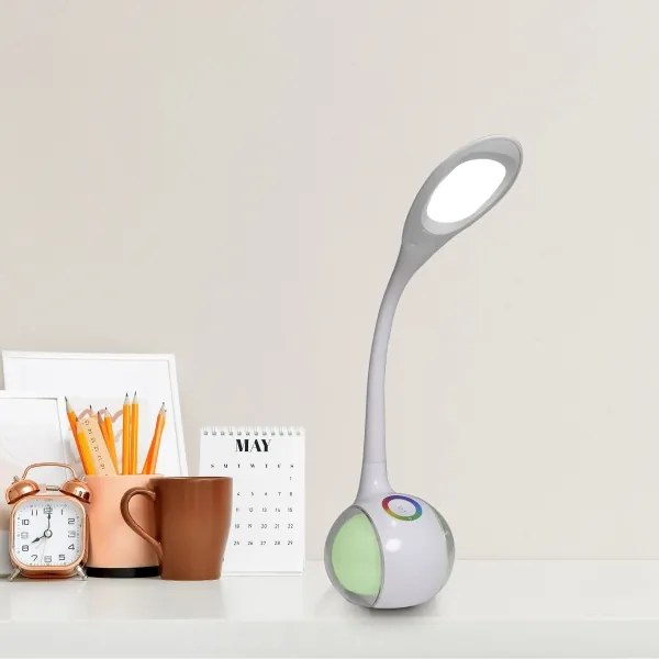 LED RGBW Stmievateľná dotyková stolná lampa COSMOS LED/6,5W/230V biela