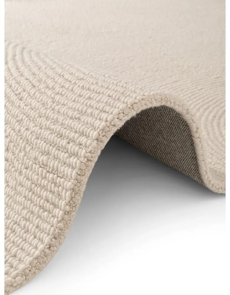 Ručne tkaný vlnený koberec vo svetlo prírodnej farbe 80x150 cm Eleni Natural White – Hanse Home
