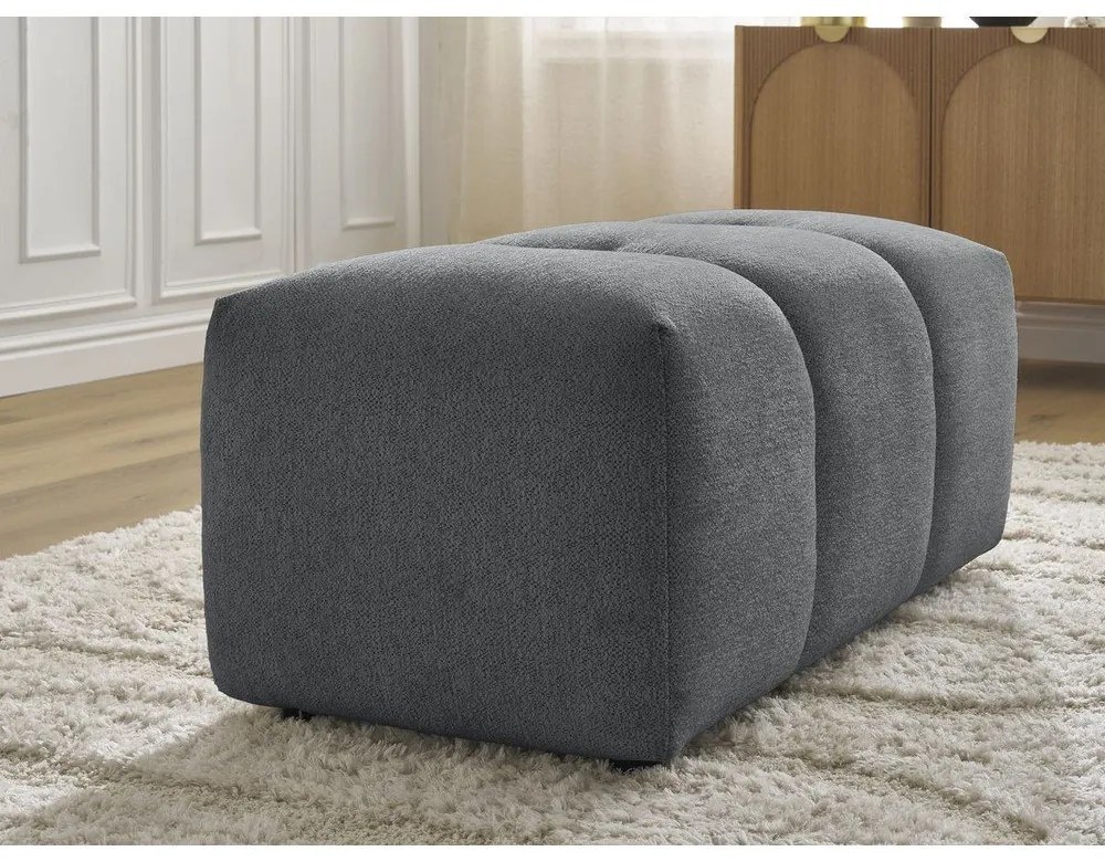 Sivá ženilková podnožka Roxelane – Bobochic Paris