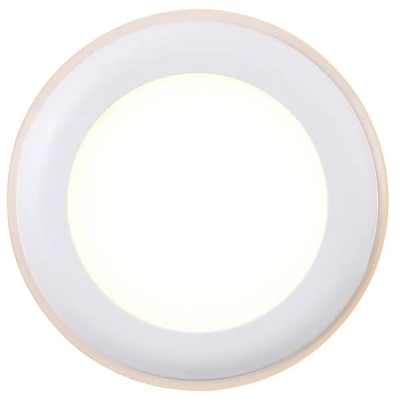 NORDLUX ELKTON zapustené stropné svietidlo LED, 5,5 W, teplá biela, 3,8 cm, okrúhle, biele