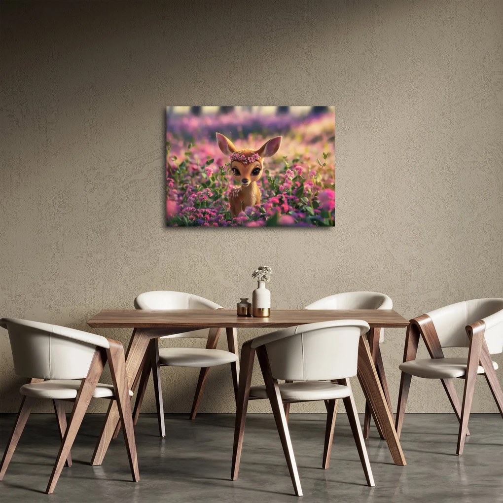 Obraz - Roztomilá srnčeka (70x50 cm)