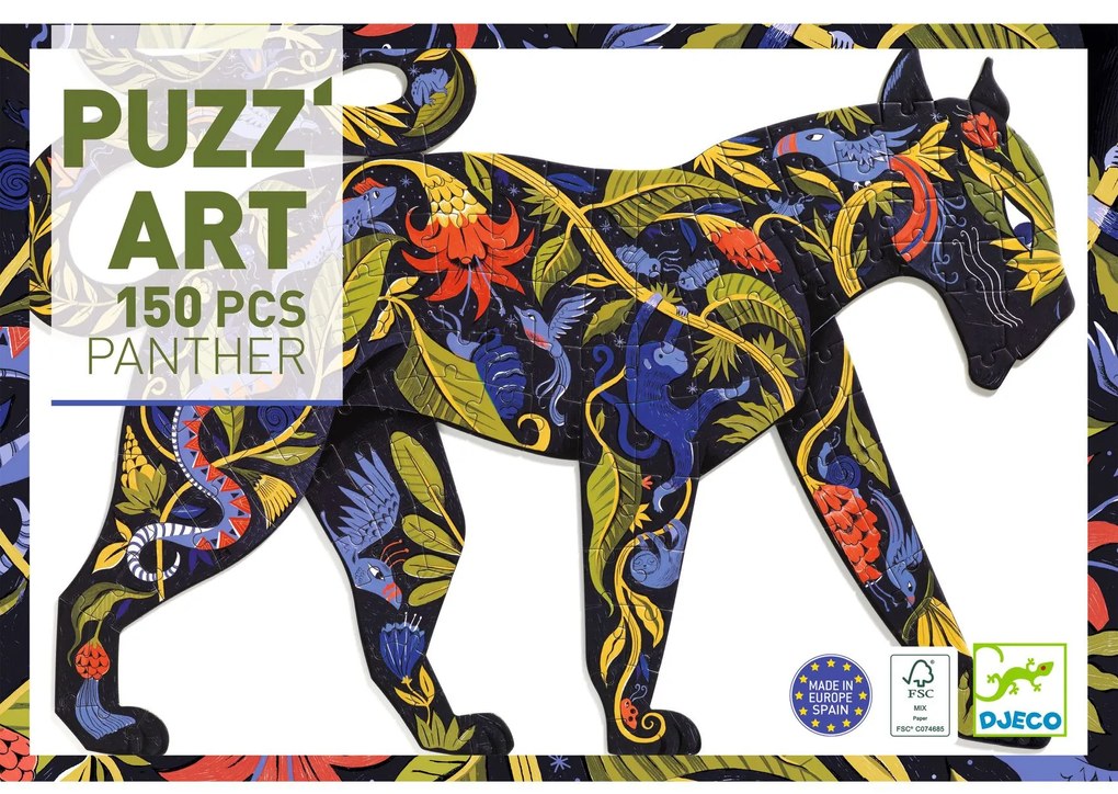 Puzzle art - Čierny panter - 150 ks