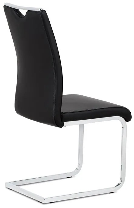 BONTEC Jedálenská stolička, čierna, ekokoža, DCL-411 BK Farba: Biela