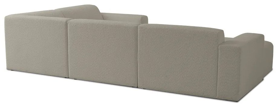 Svetlohnedá rohová pohovka z textílie buklé (do "U") Roxy – Scandic
