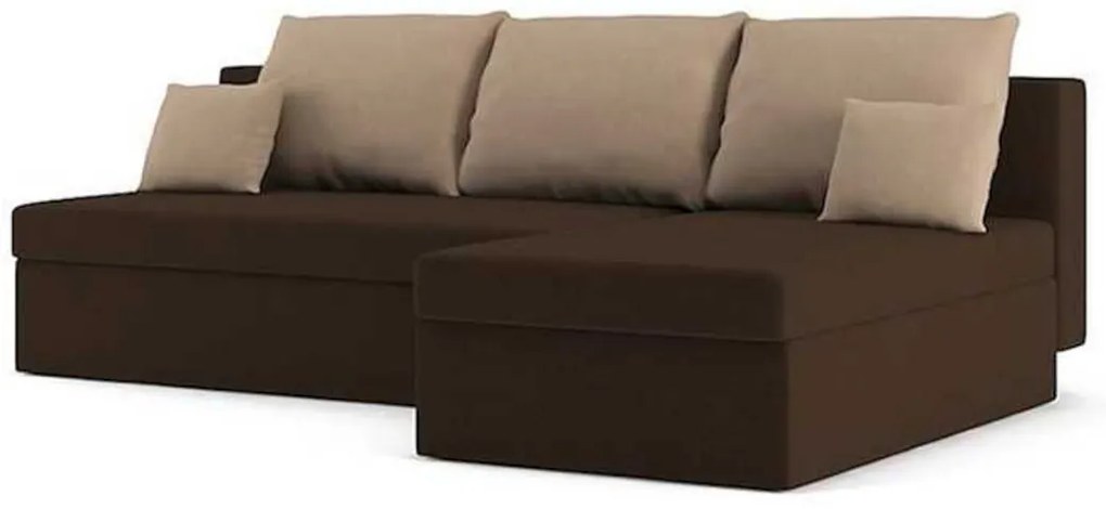 Rohová rozkladacia sedačka SUNNY,200x75x140,haiti 5/haiti 3,ľavá