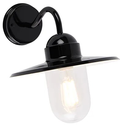 Moderná vonkajšia nástenná lampa čierna IP44 - Kansas