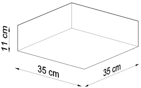 Stropné svietidlo HORUS 35 2xE27/60W/230V šedá