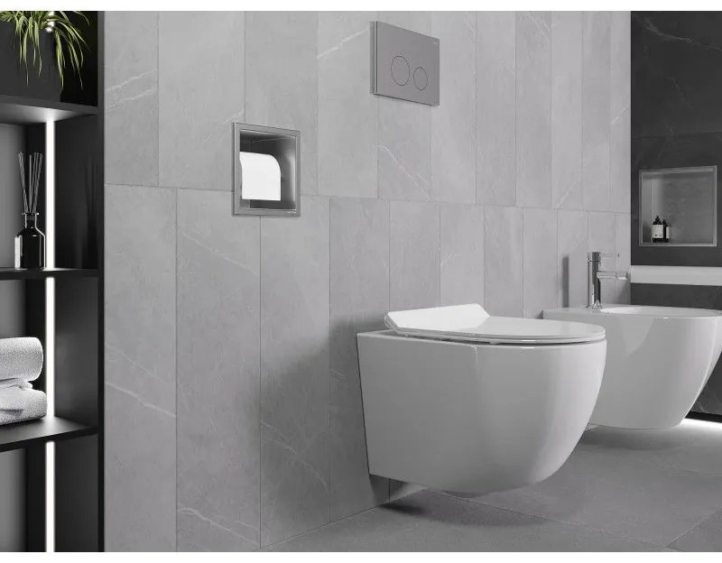 Mexen X-Wall-P zapustený držiak na toaletný papier, oceľová, 1913