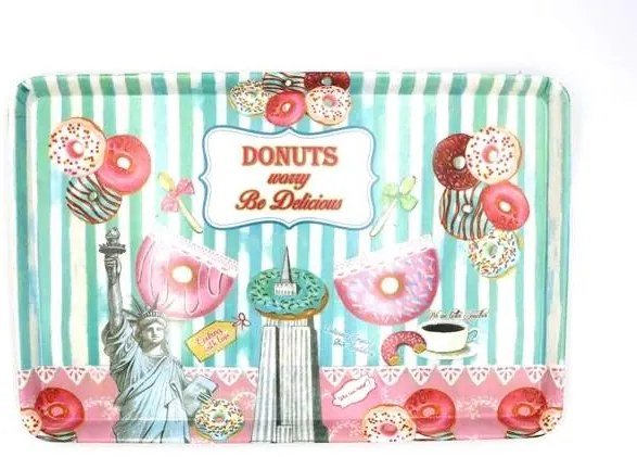 PinUp plastová tácka Donuty 35x24cm
