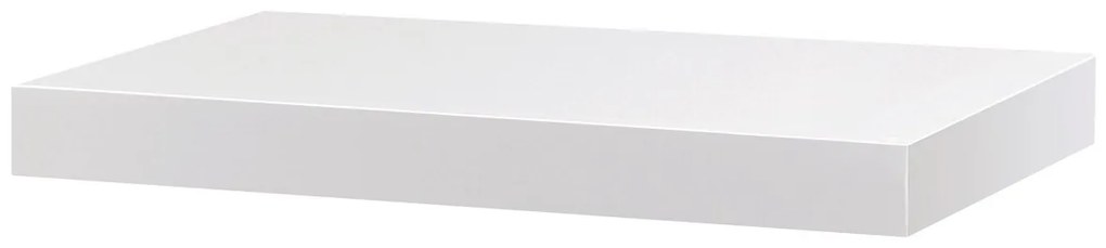 Nástenná polička P-023 WT2 biela mat, 40 x 24 x 4 cm, mat