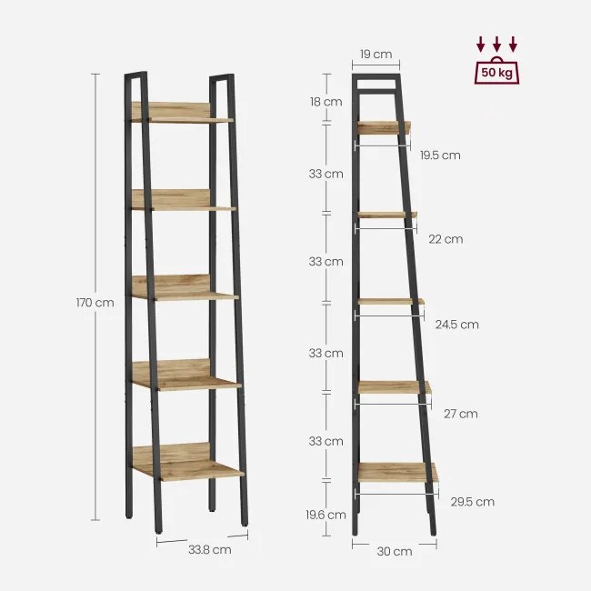 Polica LLS109B88 dub artisan