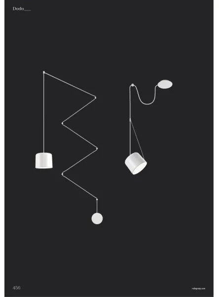 Redo 01-1823 - Luster na lanku DODO 1xE27/15W/230V pavúk biela