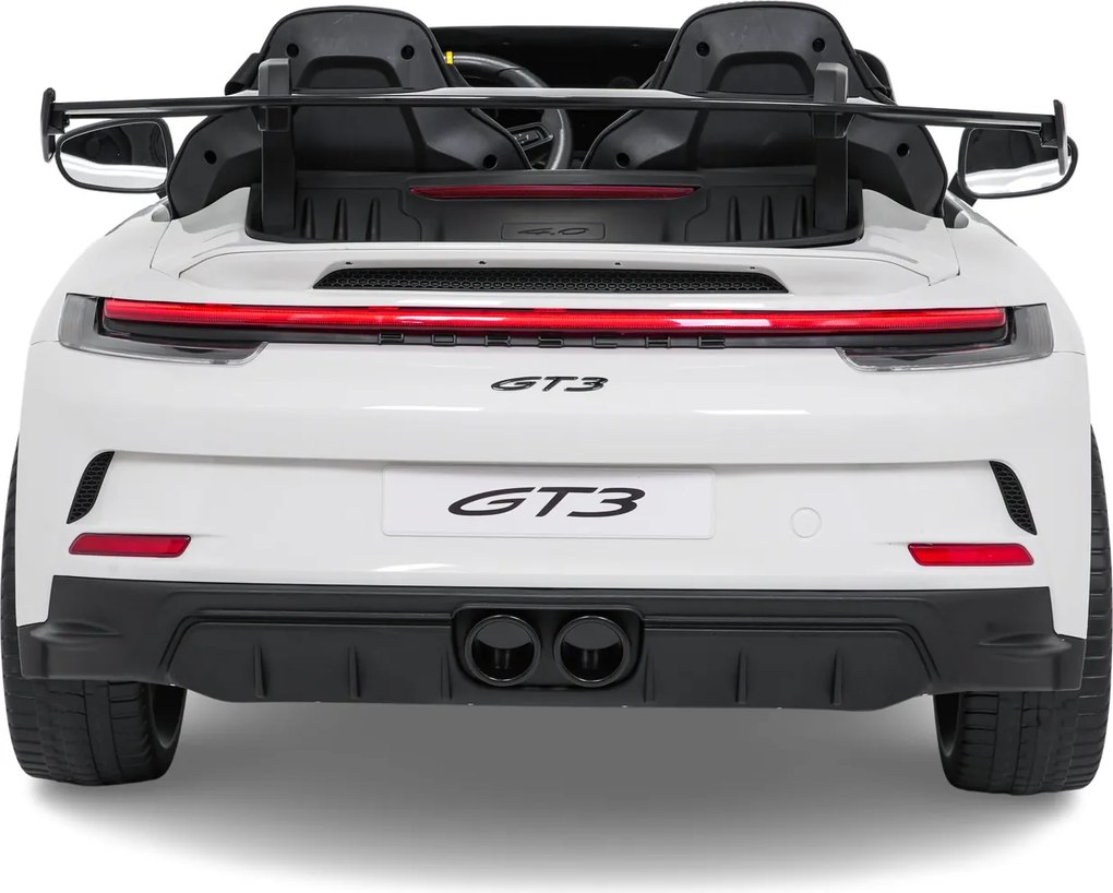 Ramiz Detské pretekárske auto Porsche 911 GT3 MP4 biele
