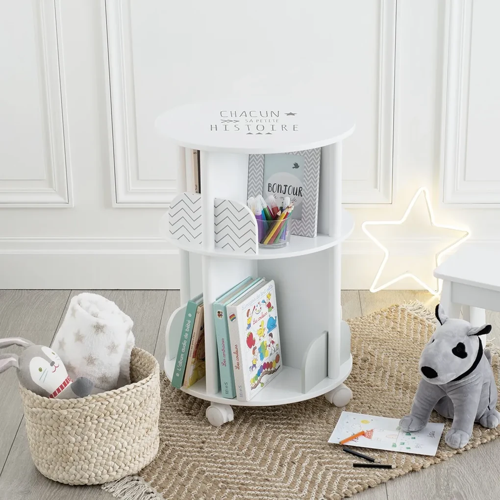 Atmosphera Créateur d'intérieur® Okrúhla knižnica Farba: Ružová