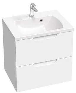 Kúpeľňová skrinka pod umývadlo Ravak Classic II 60x58,5x45 cm biela lesk X000001476