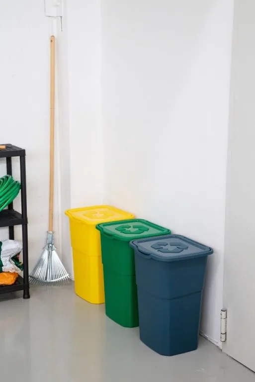 Sada 3 ECO odpadkových košov na triedený odpad 3 x 50 l