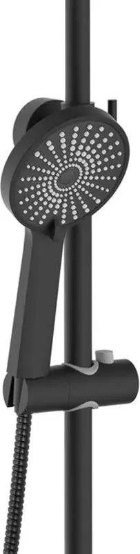 Rea Marco, sprchový set s vaňovou výlevkou, čierna matná, REA-P8545