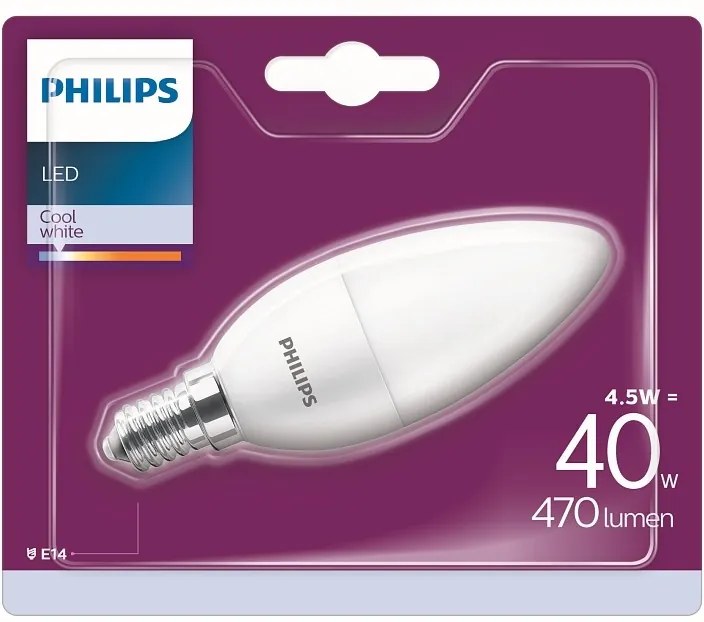 Philips 8718696829837 LED žiarovka 1x4,5W | E14 | 4000K