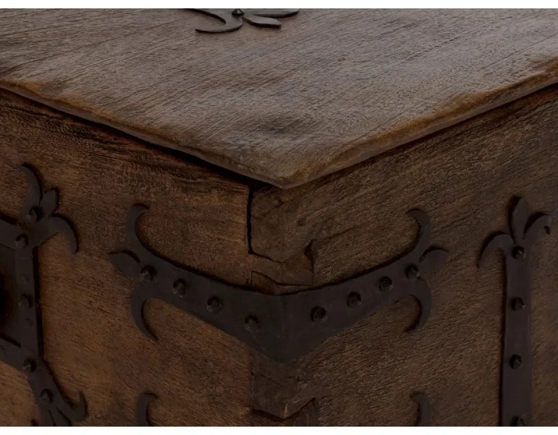 furniture-nabytek.cz - Masívny konferenčný stolík Aladin z mangového dreva, voskovaný, hnedý – 92×70×40 cm