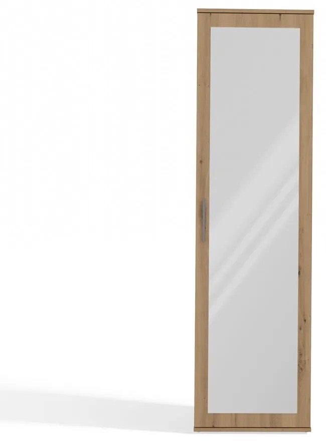 Šatníková skriňa Dialogos 1 (dub artisan) (so zrkadlom). Akcia -19%. Vlastná spoľahlivá doprava až k Vám domov. 1132540