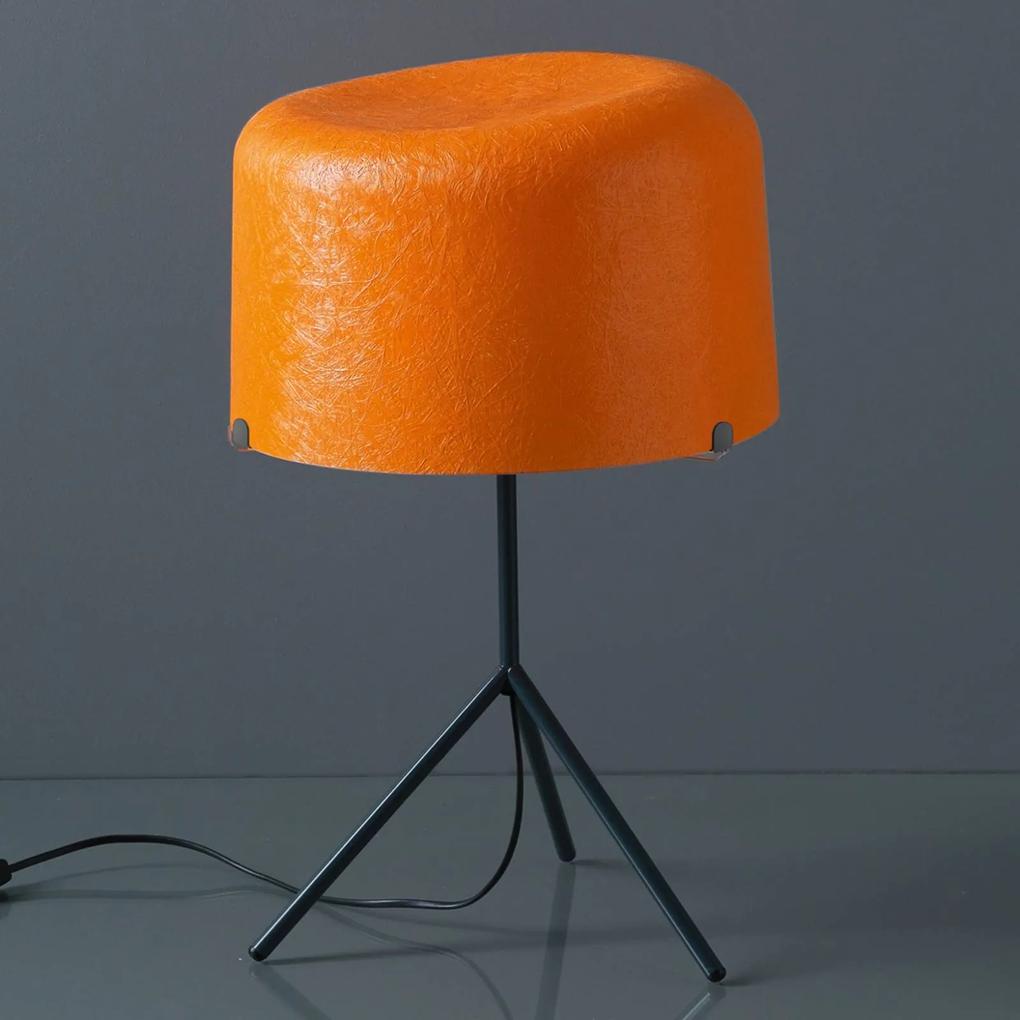 Stolná lampa Ola sklenené vlákno oranžová 53 cm
