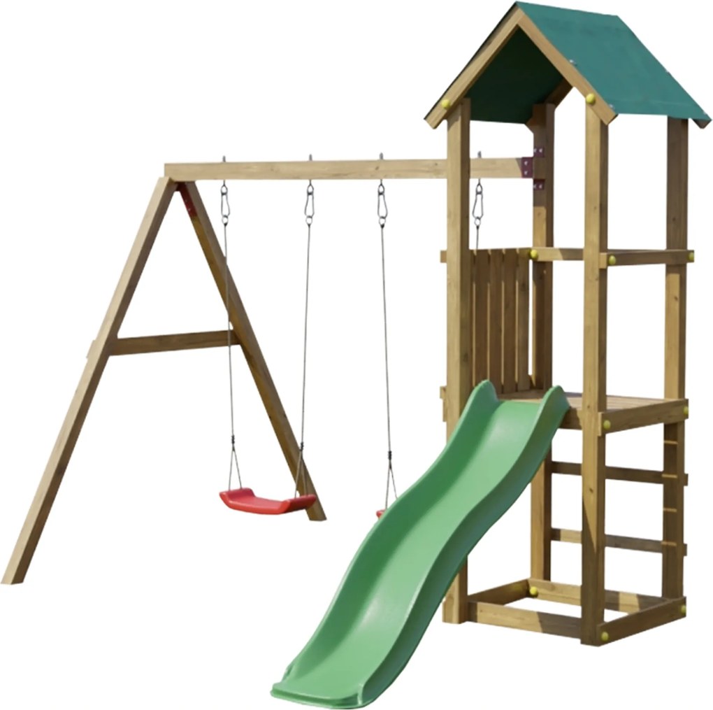 Marimex | Detské ihrisko Marimex Play Basic 008 + zelená šmykľavka | 11640470