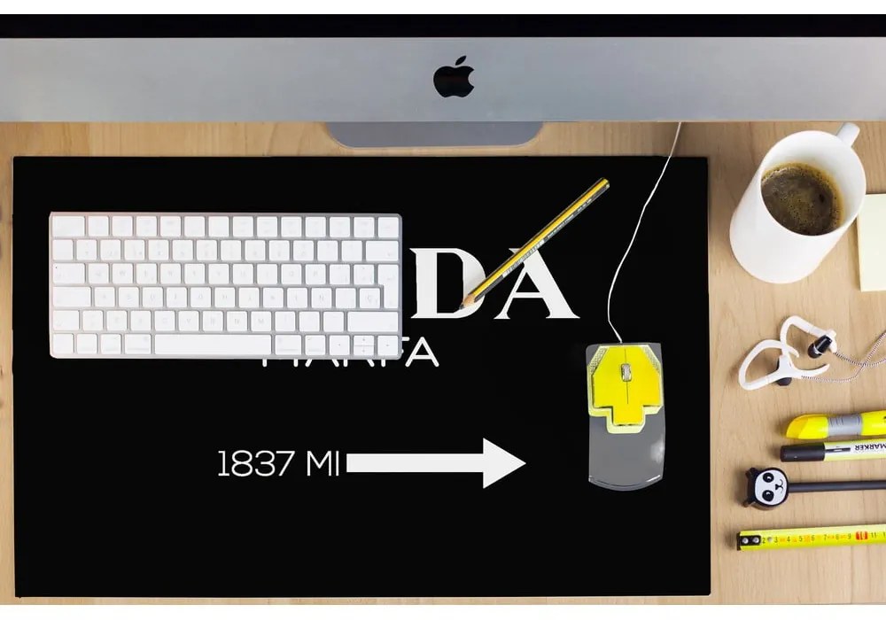 Čierna podložka na stôl Black Prada - Little Nice Things