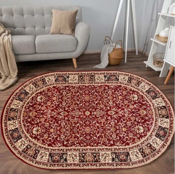 DC Koberec Orient ovál 006 červená Rozmer: 60×100 cm