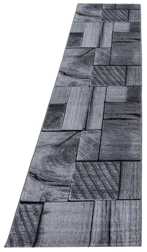 Ayyildiz Kusový koberec PARMA 9260, Čierna Rozmer koberca: 140 x 200 cm