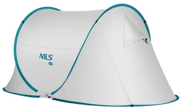 Samorozkladací plážový stan NILS Camp NC3743 - sivý