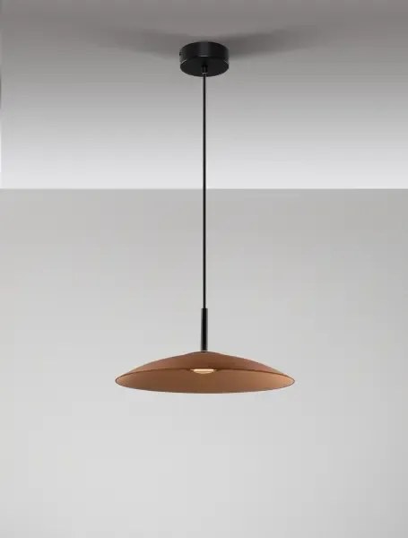 LED čierno-moca hnedé moderné svietidlo Polifemo 40