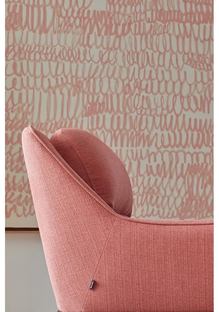 Ružové kreslo Teulat Sadira