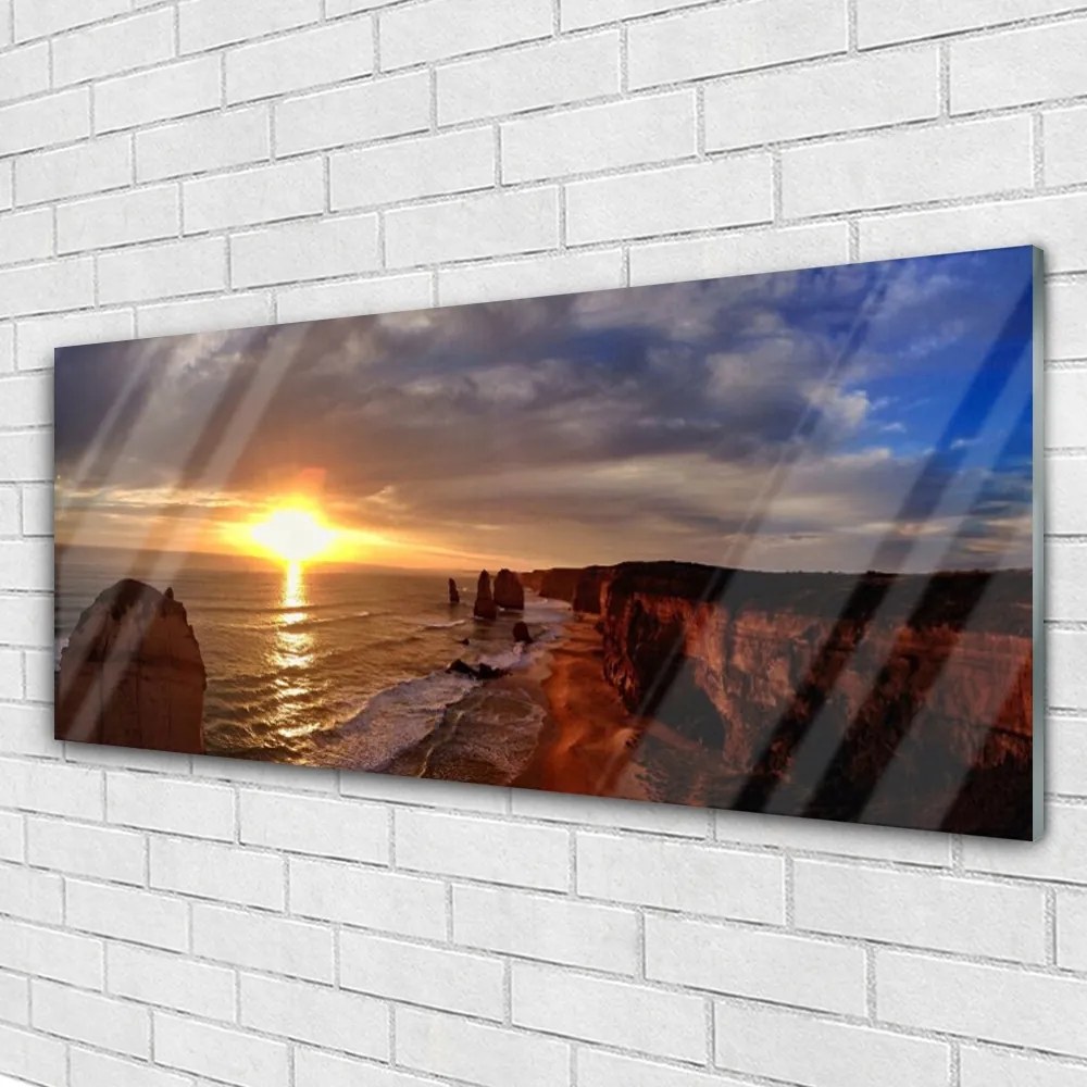 Obraz plexi More slnko krajina 125x50 cm