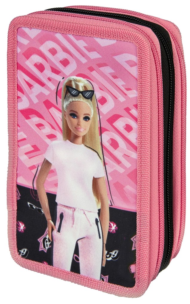 Barbie Trojposchodový peračník (čierna) (100380872)