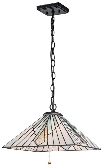 Elstead TF-ALDERLEY-P - Závesný luster Tiffany ALDERLEY 1xE27/60W/230V