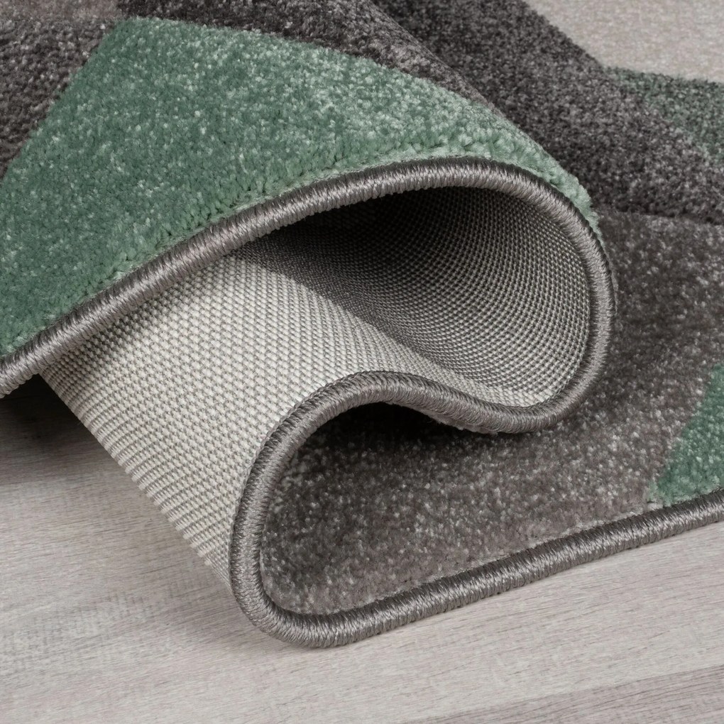 Flair Rugs, Kusový koberec Hand Carved Aurora Mint, 200x290, zelená, kancelária