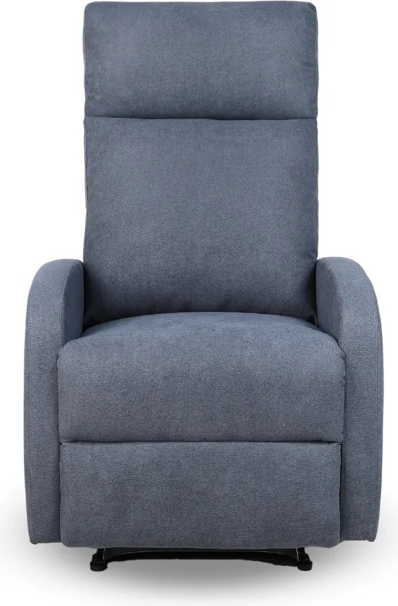 Relaxačné polohovacie TV kreslo FIORE — látka, sivá, nosnosť 130 kg