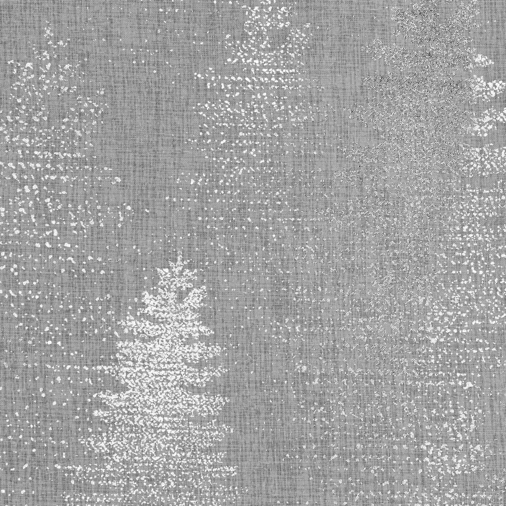 VIANOČNÁ ZÁCLONA NA KRÚŽKOCH ELSA 140X250 CM VZOROVANÁ