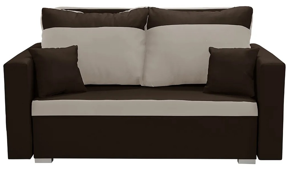 Dvojmiestna rozkladacia pohovka ASTRA3 Tmavohnedá/béžová