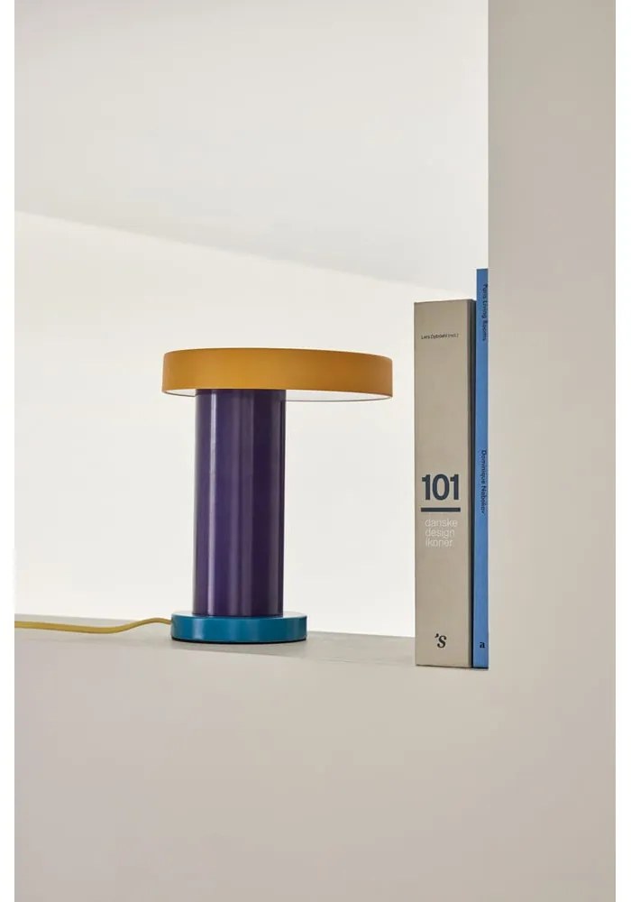 Fialová LED stmievateľná stolová lampa (výška 25 cm) Magic – Hübsch