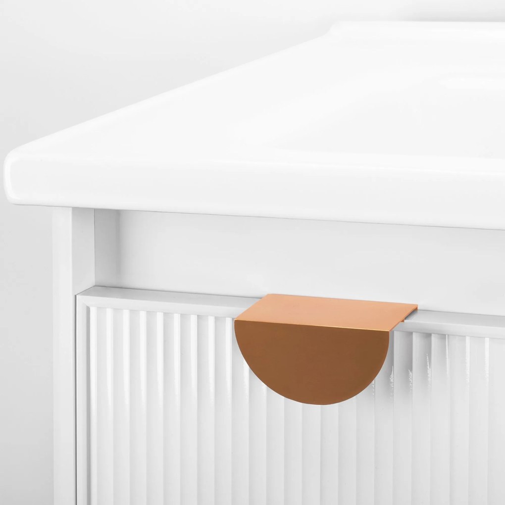 Rea Mario, súprava kúpeľňového nábytku s umývadlom 60cm, biela matná, REA-M0005
