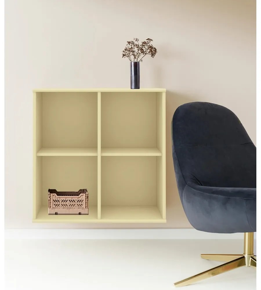 Svetložltá závesná knižnica 70x70 cm Mistral – Hammel Furniture